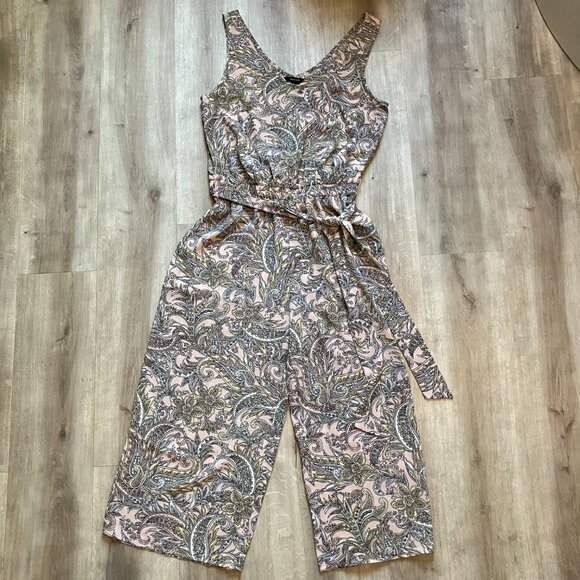 RW&CO. Sleeveless Jumpsuit Wide Legs Flowy Size Small - Picture 1 of 9